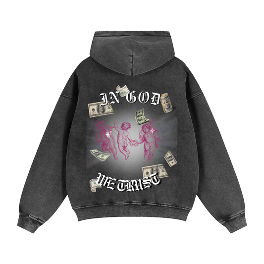 Zip-Through Boxy Fleece Hoodie