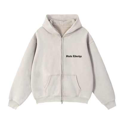 NEVER SURRENDER Boxy Fleeced Hoodie