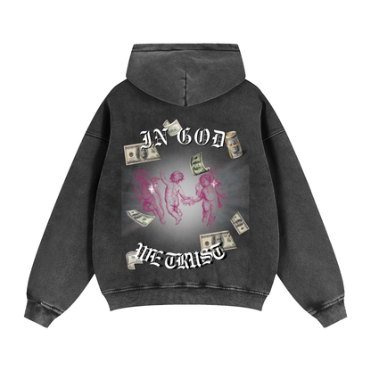 Zip-Through Boxy Fleece Hoodie