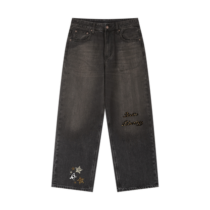 Vintage Wash Heavyweight Denim Jeans